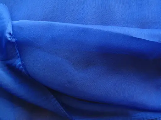 Šifón pevný lesklý Cationic/parížsky modrý
