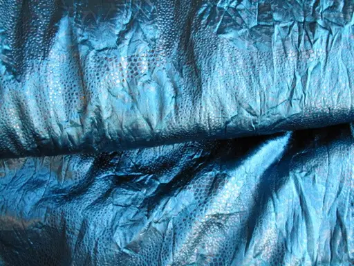 Satén elastický hrubý kreš Fukro/oceľová modrá