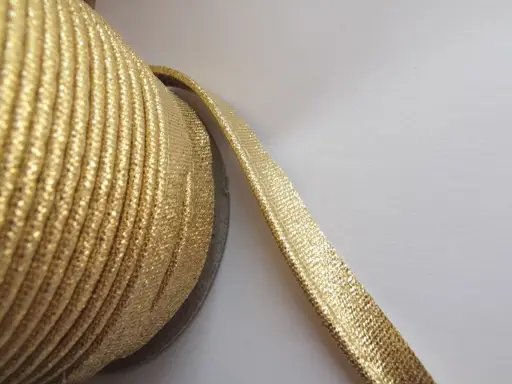 Výpustka brokátová 13mm/zlatá