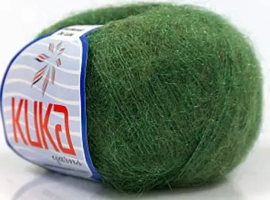 Pletacia priadza Ice Kid Mohair deLuxe 16784/trávová zelená