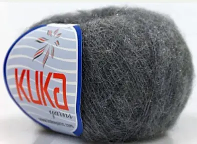 Pletacia priadza Ice Kid Mohair deLuxe 16776/šedá