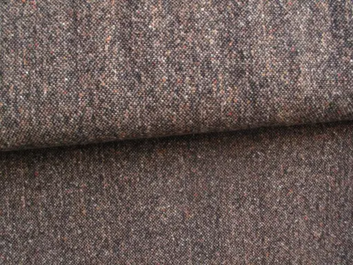 Kabátovina vlnená tweed lurex Silverino/bronz- hnedá stredná