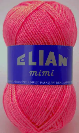 Pletacia priadza Elian mimi 4849/ružová výrazná