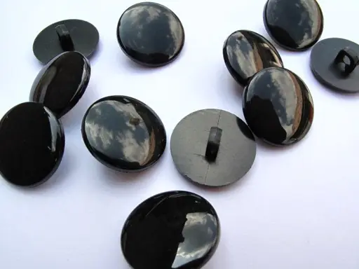 Gombík SP hladký 20mm/čierny