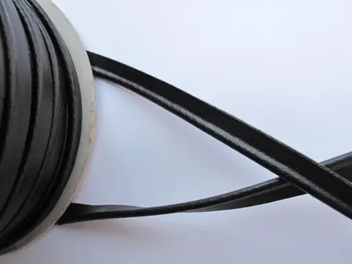 Výpustka koženková 10mm/čierna