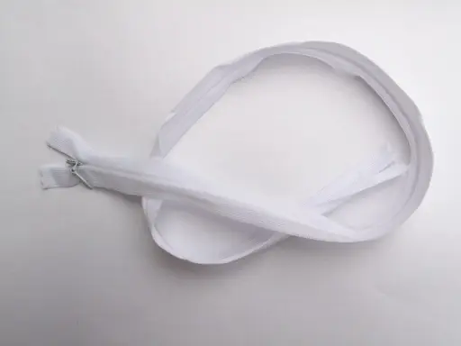 Zips skrytý dederón 60cm/biely