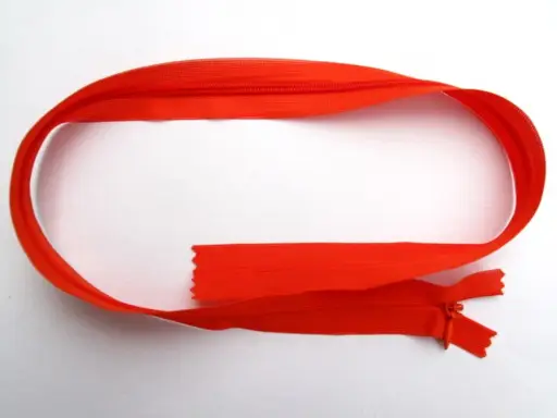 Zips skrytý dederón 60cm/oranžový tmavší