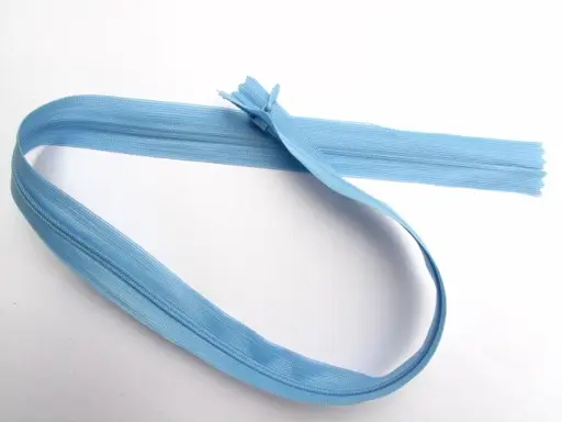 Zips skrytý dederón 60cm/svetlomodrý