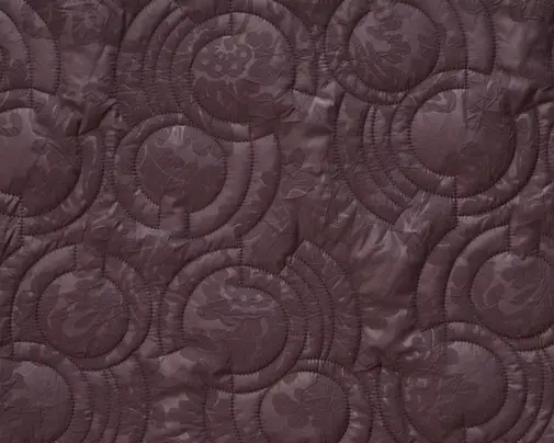 Prešiv vetrovkový pevný lesklá tlač ornamenty/bordový
