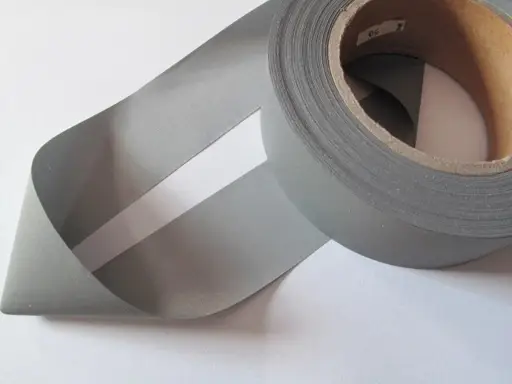 Reflexná páska našívacia 40mm/strieborná