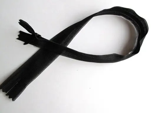 Zips skrytý dederón 50cm/čierny