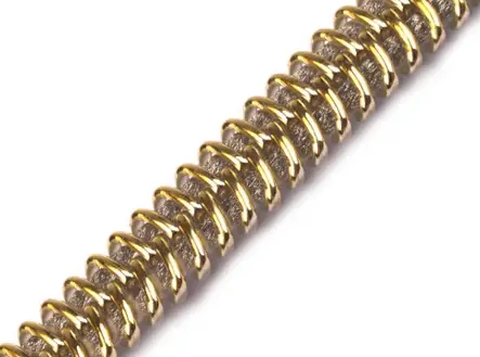 Ozdobná špirála zipsová 5mm/zlatá