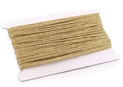 Retiazková dutinka 3mm/zlatá