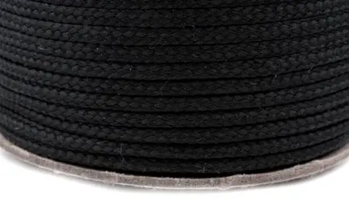 Odevná šnúra 4mm/čierna