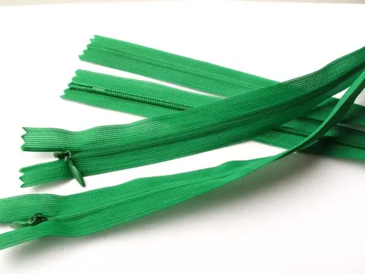 Zips skrytý dederón 60cm/trávový zelený