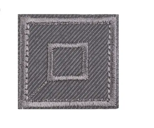 Nažehľovačka štvorec 33x33mm/šedá