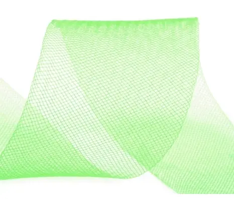 Modistická stuha- krinolína 45mm/limetková zelená