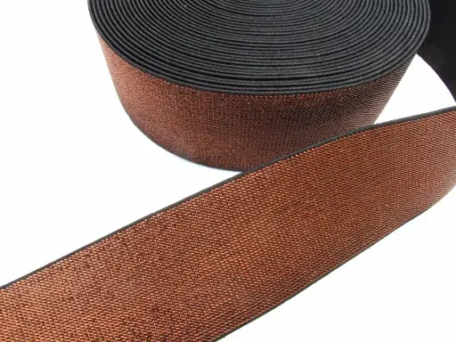 Guma odevná ozdobná metal 5cm/medená