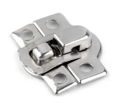 Zapínanie na krabičky kovové 22x25mm/nikel