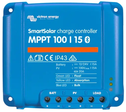 Solárny regulátor nabíjania MPPT 15A  do 100V s Bluetooth
