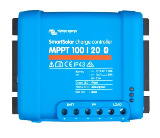Solárny regulátor nabíjania MPPT 20A  do 100V s Bluetooth