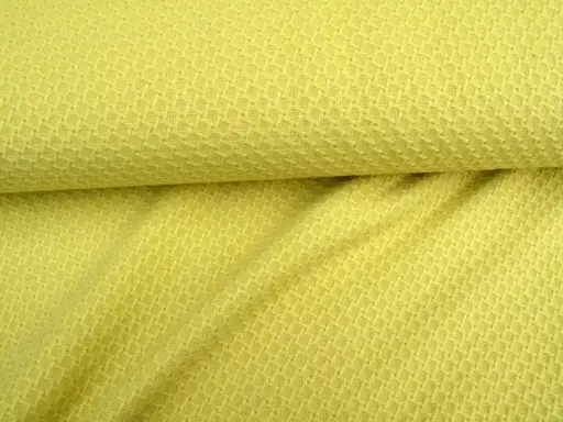 Kabátovina vlnená žakar štvorčeky JS12/žltý matný
