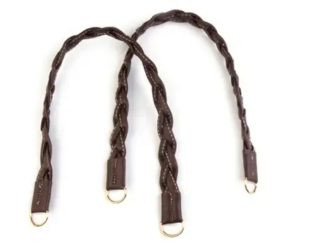 Rúčky na tašky koženka prepletané 47-50cm/kávové