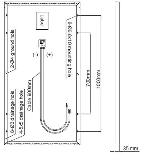 Fotovoltaický panel CIGS 100W