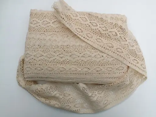 Krajka paličkovaná bavlnená 120mm/krémová