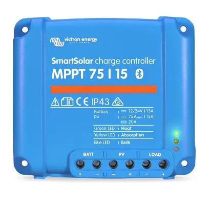 Fv regulátor nabíjania mppt 15A do 75V z panelov s Bluetooth