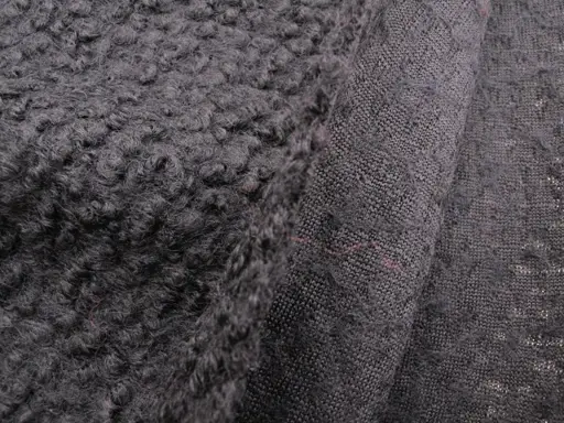 Kabátovina vlnený krul 19056/čierna