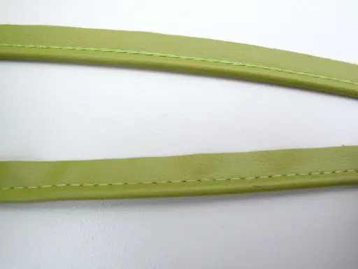 Výpustka koženková 10mm/limetka zelená