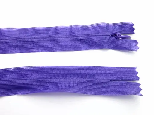Zips skrytý dederon 60cm/fialový purpur tmavší