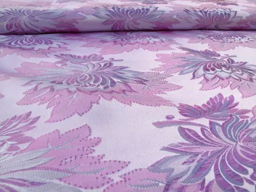 Brokát pevný lotos 19052/svetloružovo- fialovo- ružový