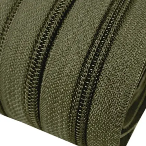 Zips nekonečný špirálový 5mm/army zelený