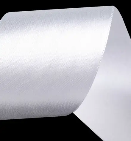 Stuha saténová obojstranná 50mm/biela