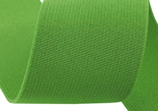 Guma textilná hladká 50mm/hrášková zelená