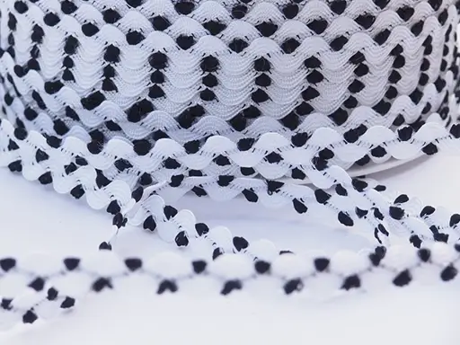 Hadovka dvojfarebná 6mm/čiernobiela
