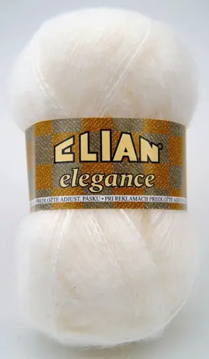 Pletacia priadza Elian elegance 208/biela