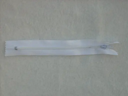 Zips špirálový šatový 3mmx 16cm/biely
