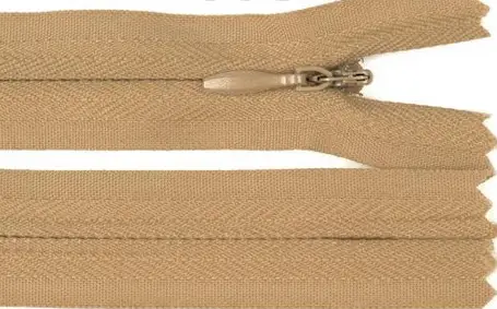 Zips skrytý polyester 60cm/béžový