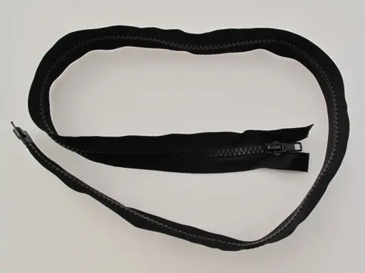 Zips kostený deliteľný 80cm/čierny