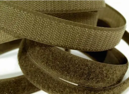 Suchý zips 2cm komplet metráž/khaki zelená