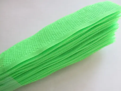 Suchý zips komplet 2x20cm/zelený reflexný