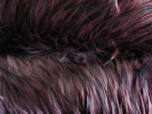 Kožušina umelá IN Purple/čierno- baklažán