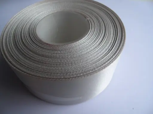 Stuha saténová 38mm/striebornosivá