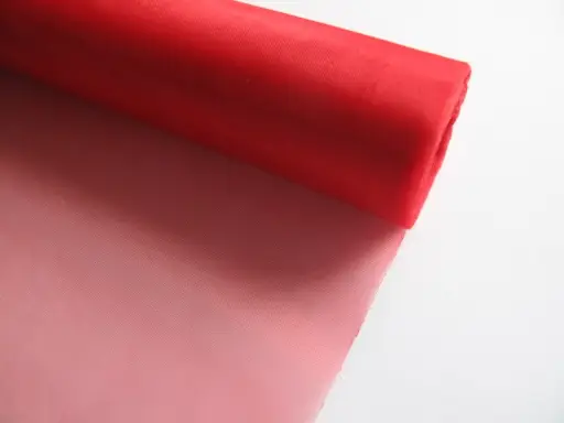 Organza jednofarebná rezaná 12cmx9m/červená