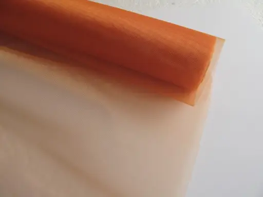 Organza jednofarebná rezaná 12cmx9m/oranžová