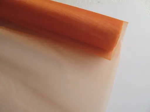 Organza jednofarebná rezaná 37cmx9m/oranžová