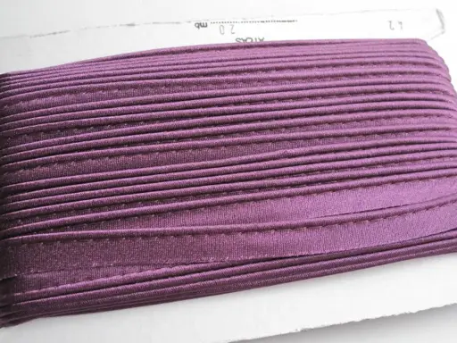Výpustka saténová 15mm/purpurovo fialová